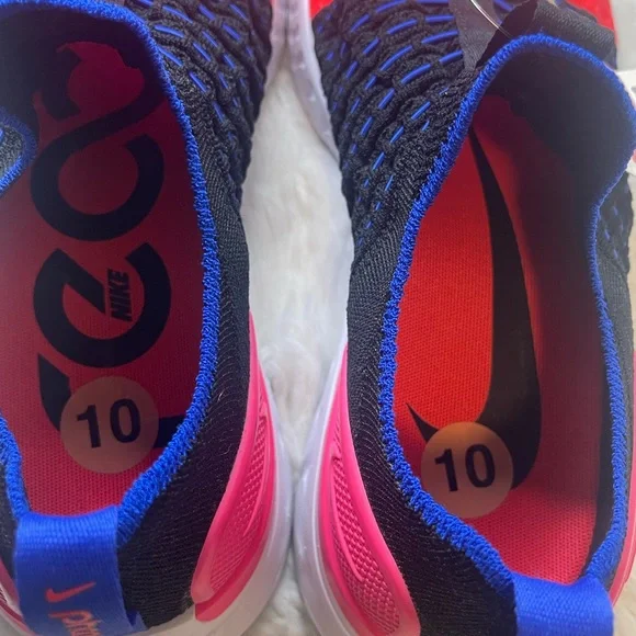 Nike React Phantom Run Flyknit 2 Black Bright Crimson Women’s Size 10 - Picture 9 of 15